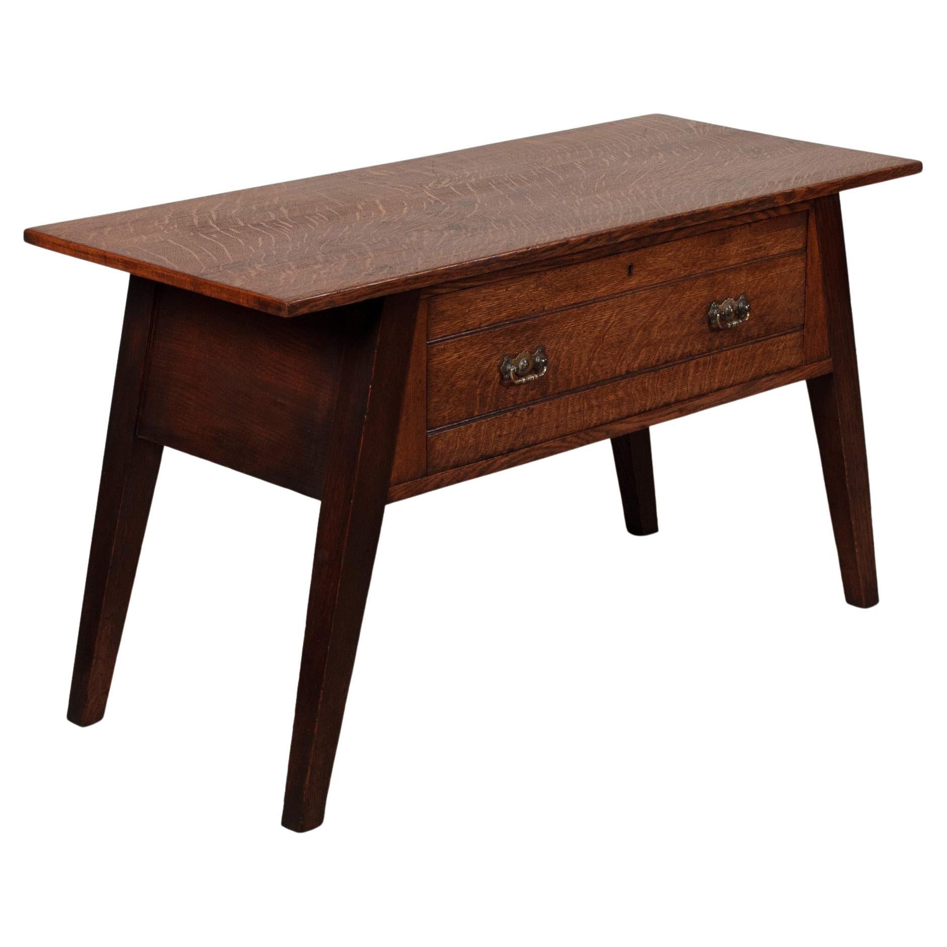 Table console Arts & Crafts en Oak Oak anglais