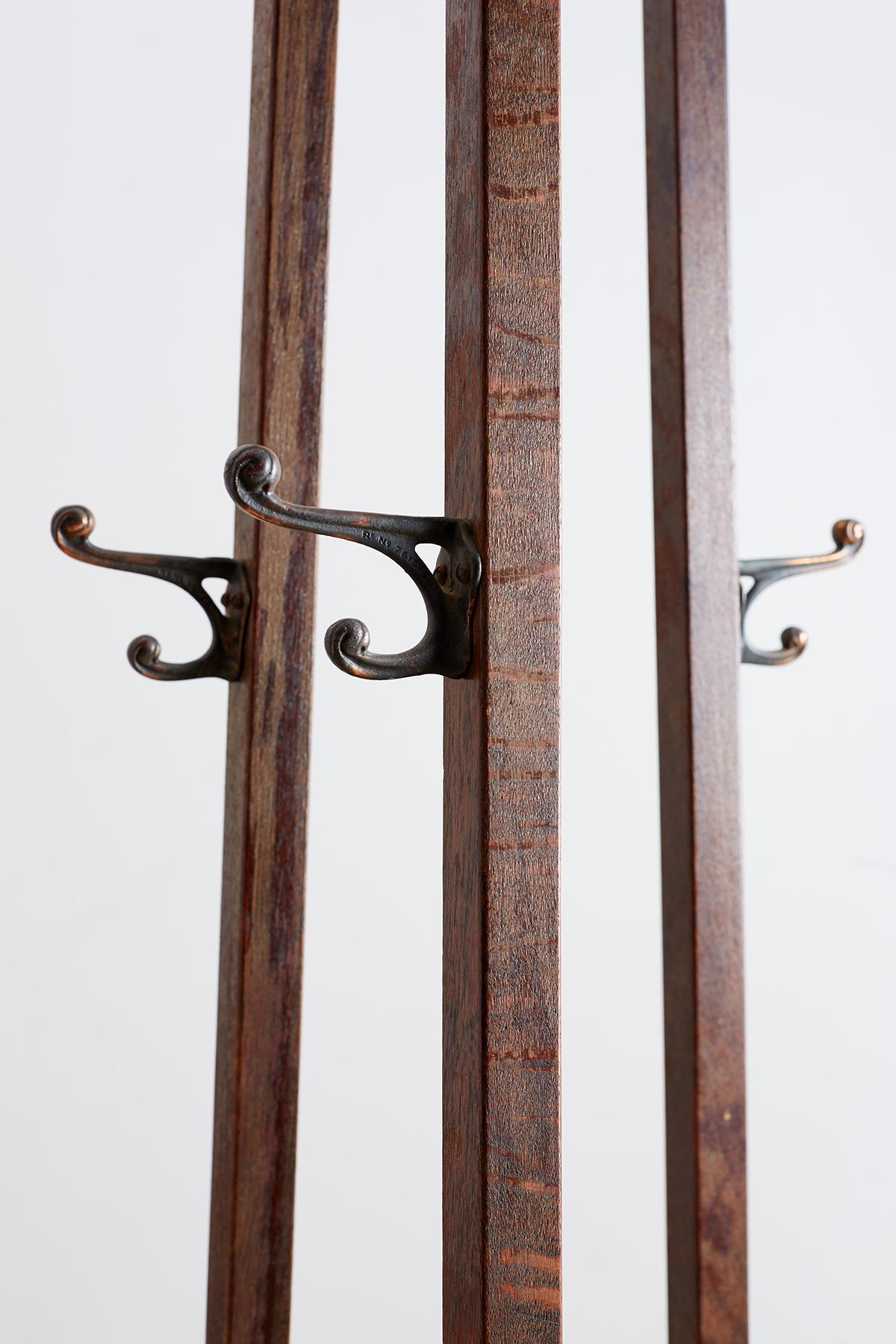 arts and crafts coat stand