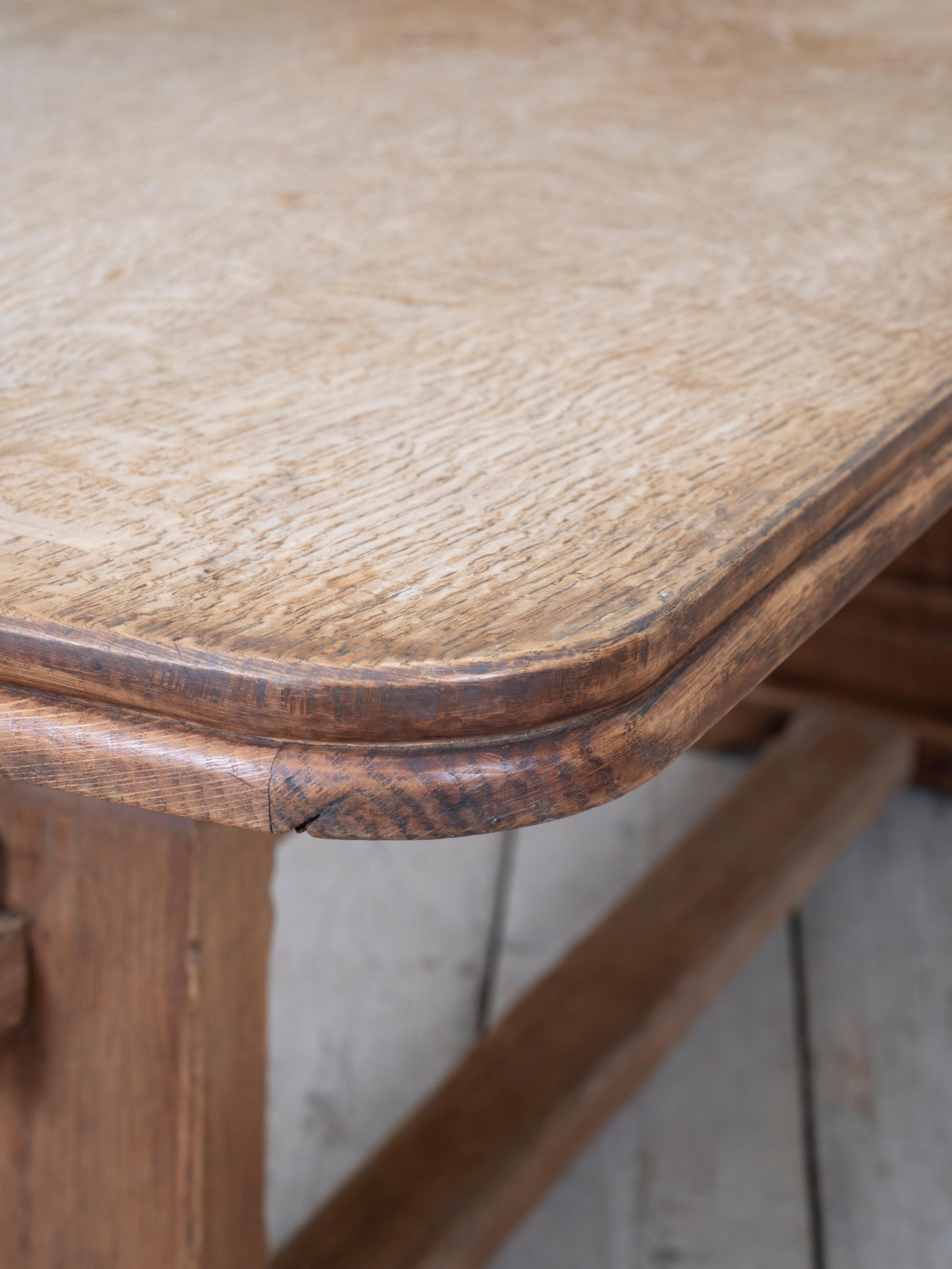 20th Century English Oak Arts & Crafts Refectory Table