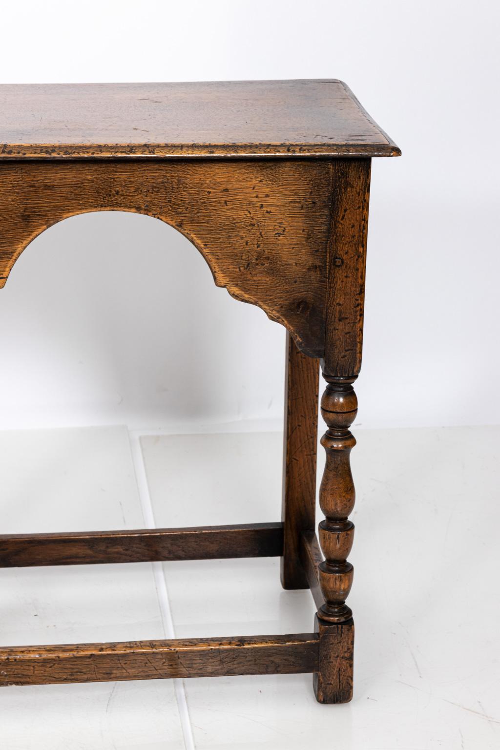 Jacobean English Oak Barley Twist Console Table