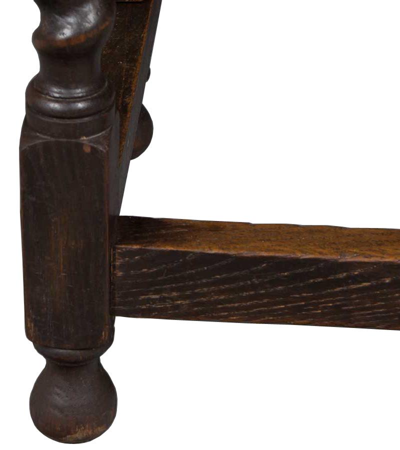 English Oak Barley Twist Gate Leg Drop Leaf Table 2