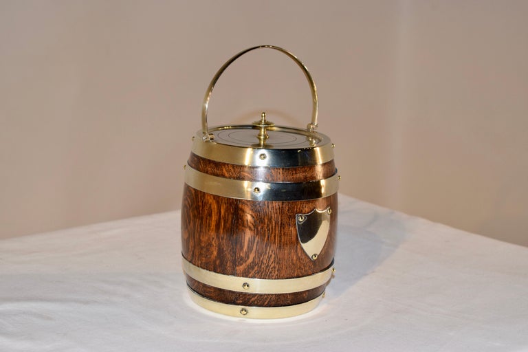 English Oak Biscuit Barrel, circa 1900 at 1stDibs