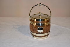 English Oak Biscuit Barrel, circa 1900