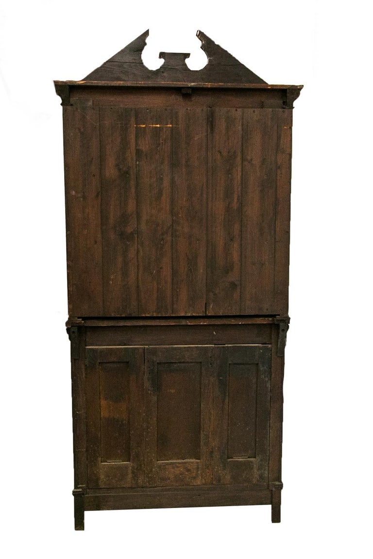 English Oak Bookcase/Display Cabinet 9