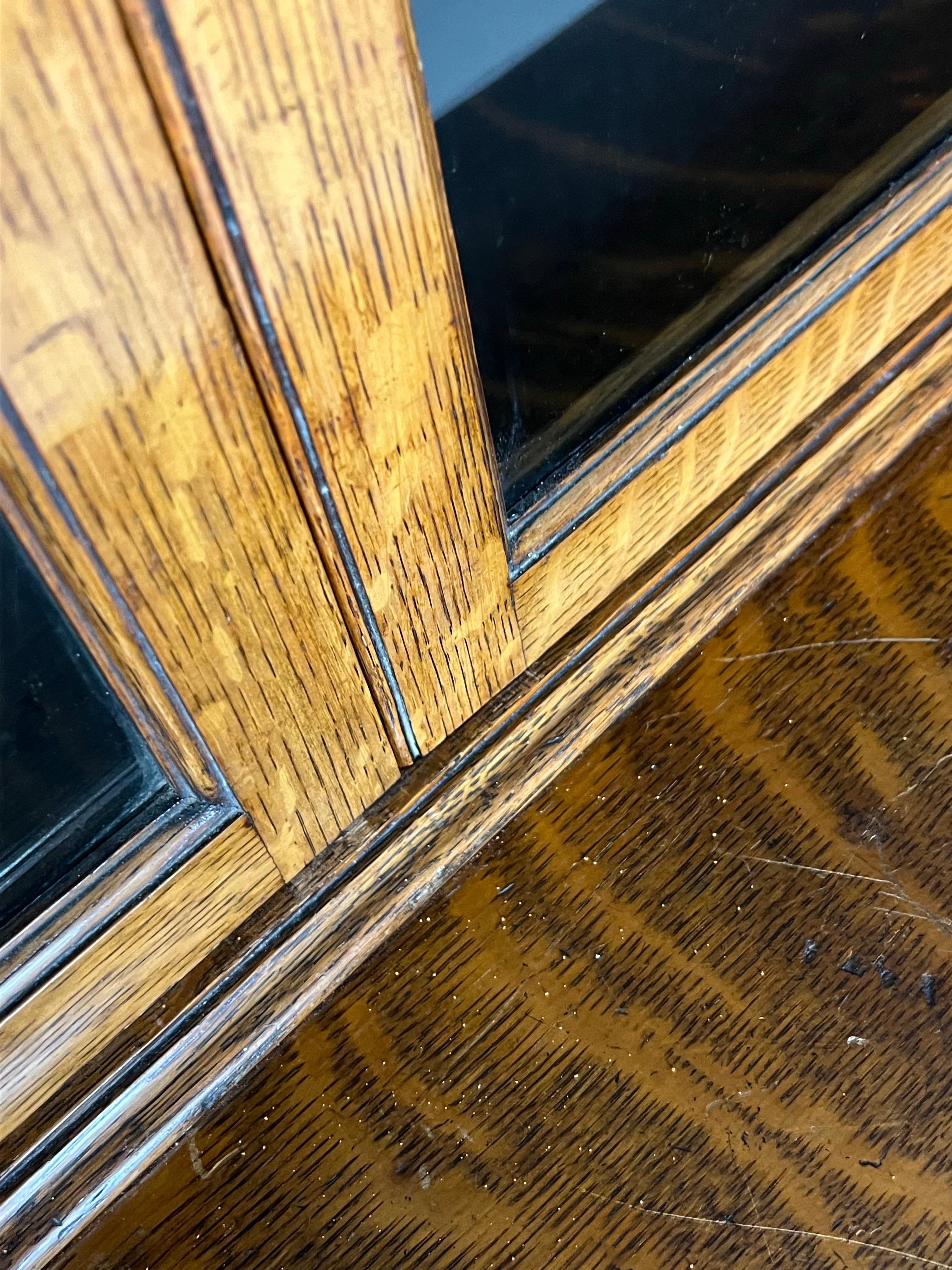 English oak bookcase For Sale 8