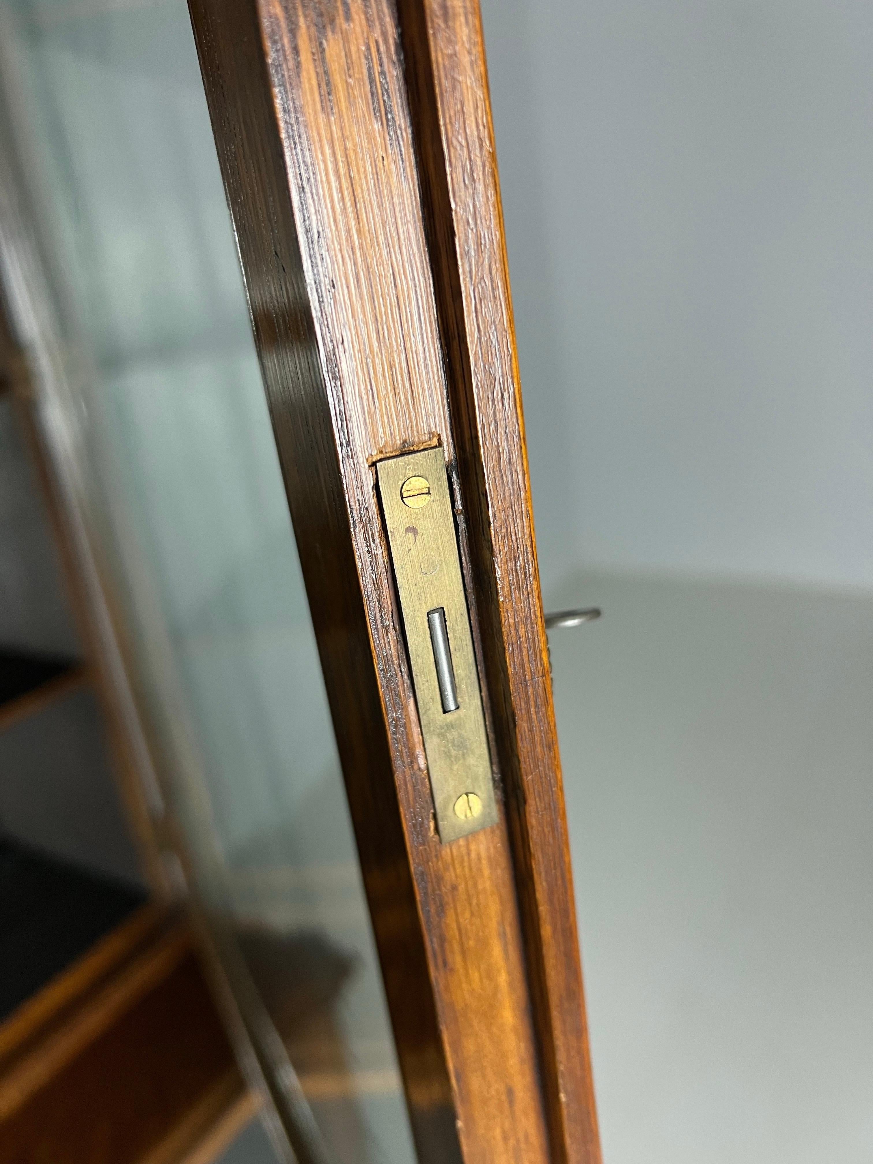 English oak bookcase For Sale 15