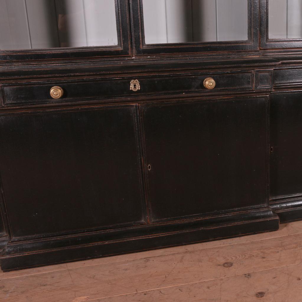 Painted English Oak Bookcase