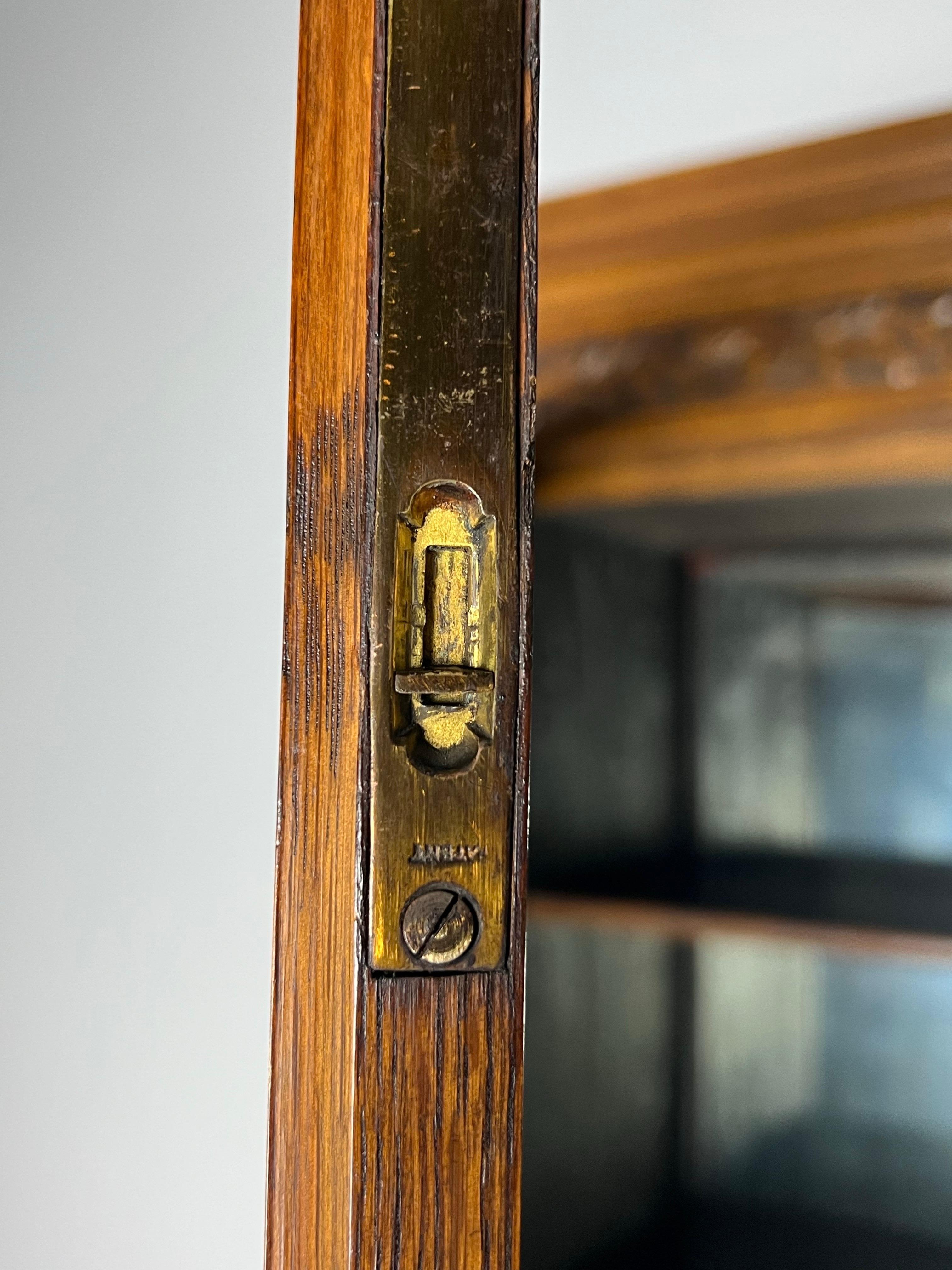 English oak bookcase For Sale 4