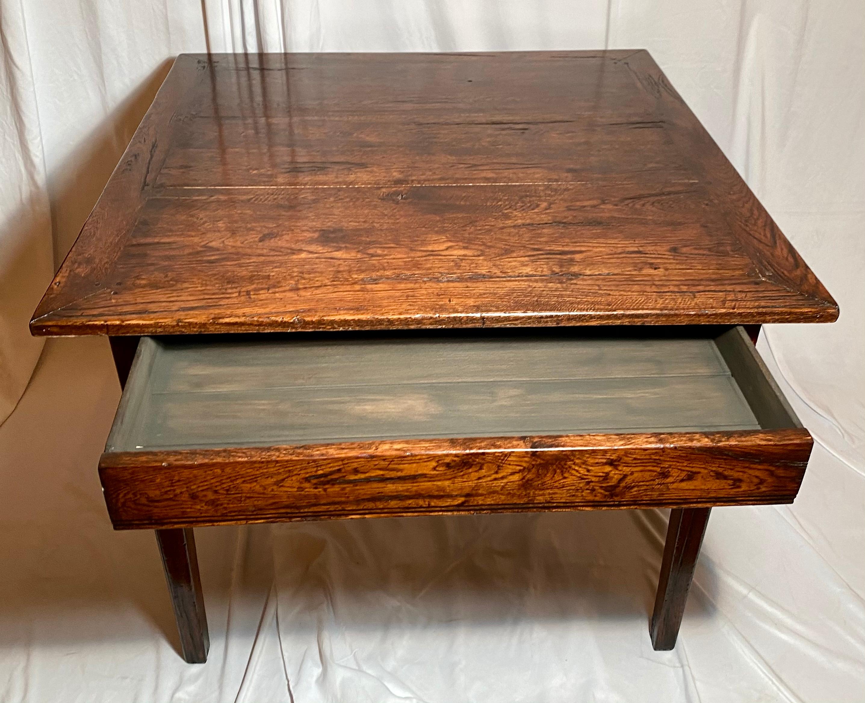 Hand-Crafted English Oak Card Table