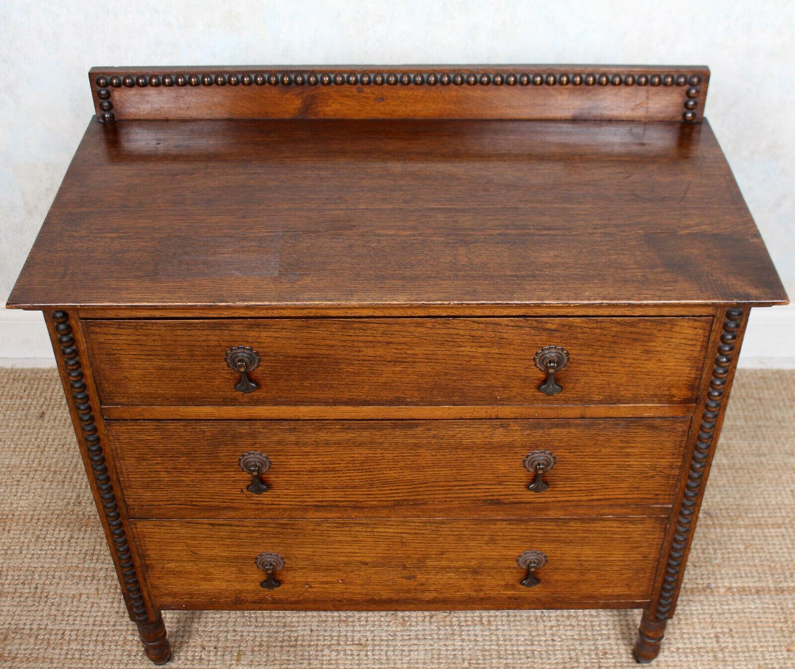 English Oak Chest of Drawers Arts & Crafts 2