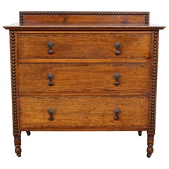 English Oak Chest of Drawers Arts & Crafts