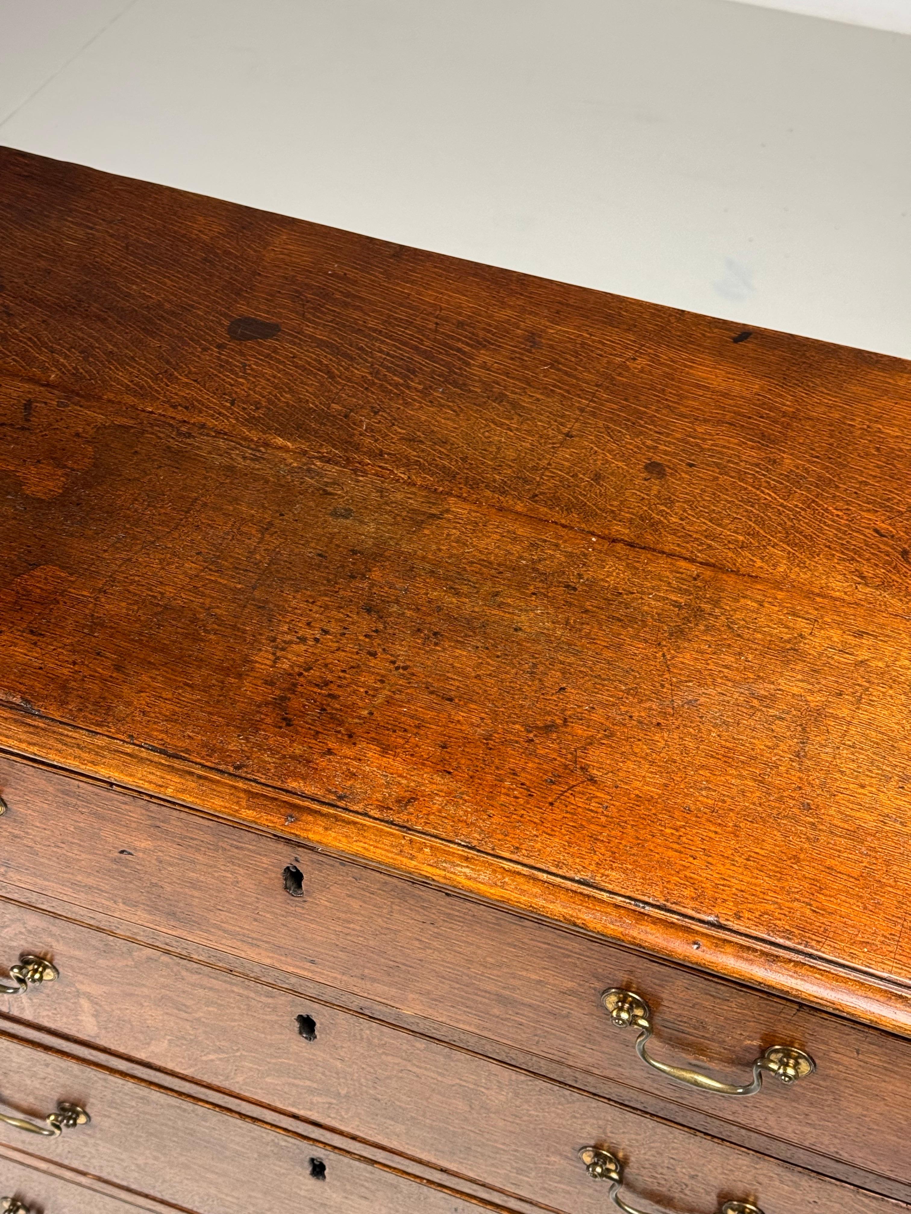 Quercia Cassettiera inglese in Oak del 1780 ca. in vendita