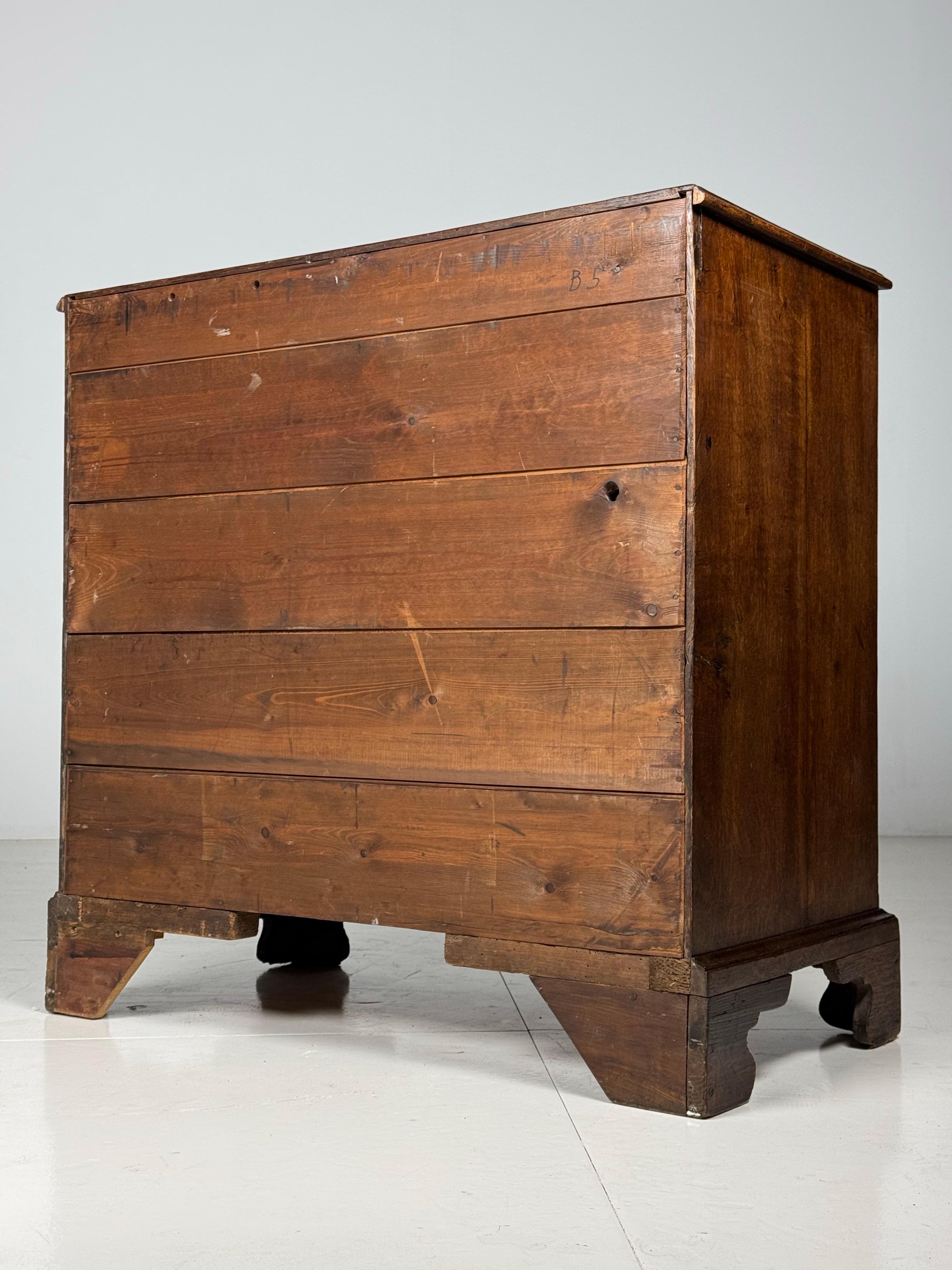 Cassettiera inglese in Oak del 1780 ca. in vendita 1