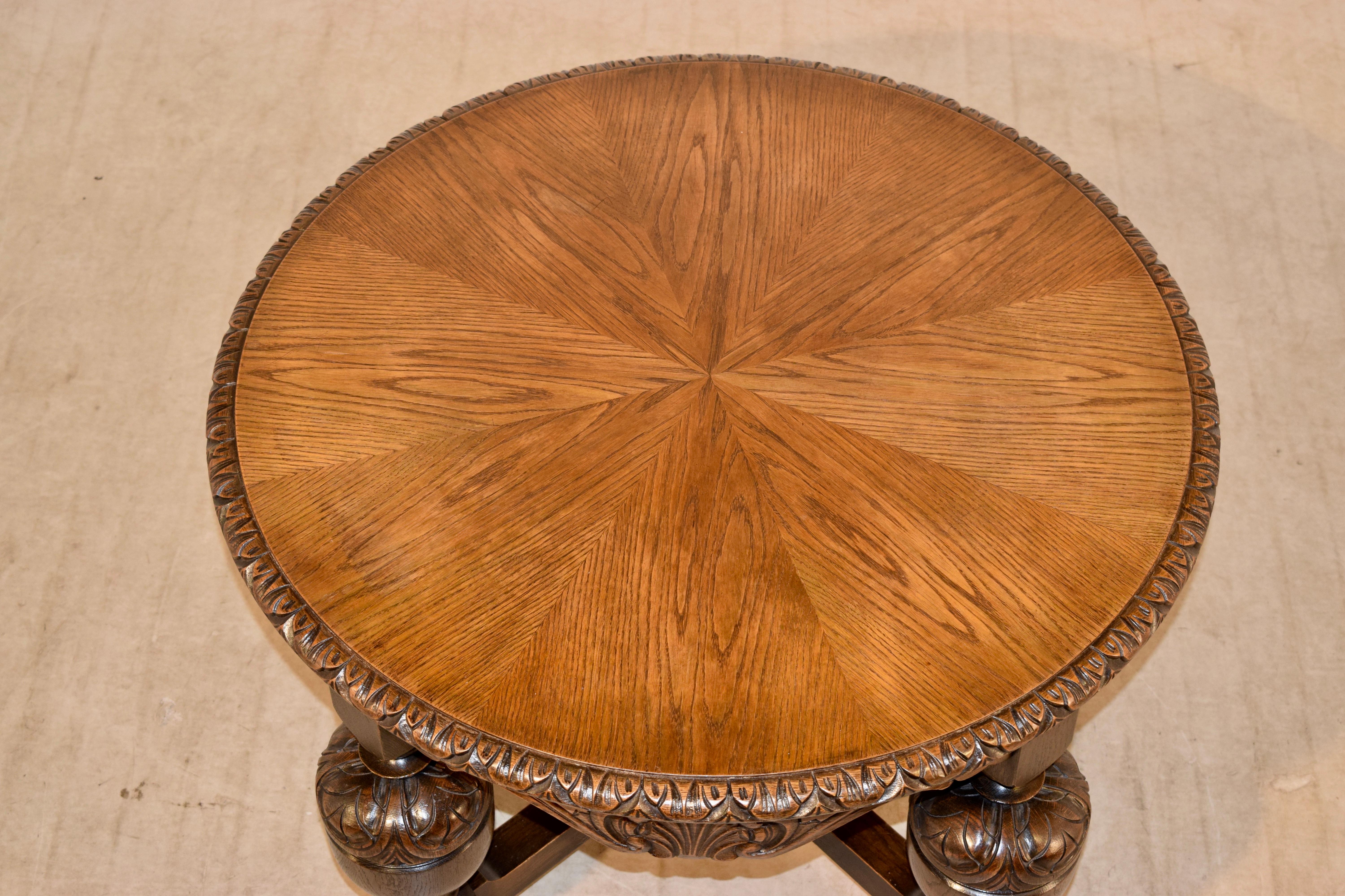 Early 20th Century English Oak Cocktail Table, circa 1900