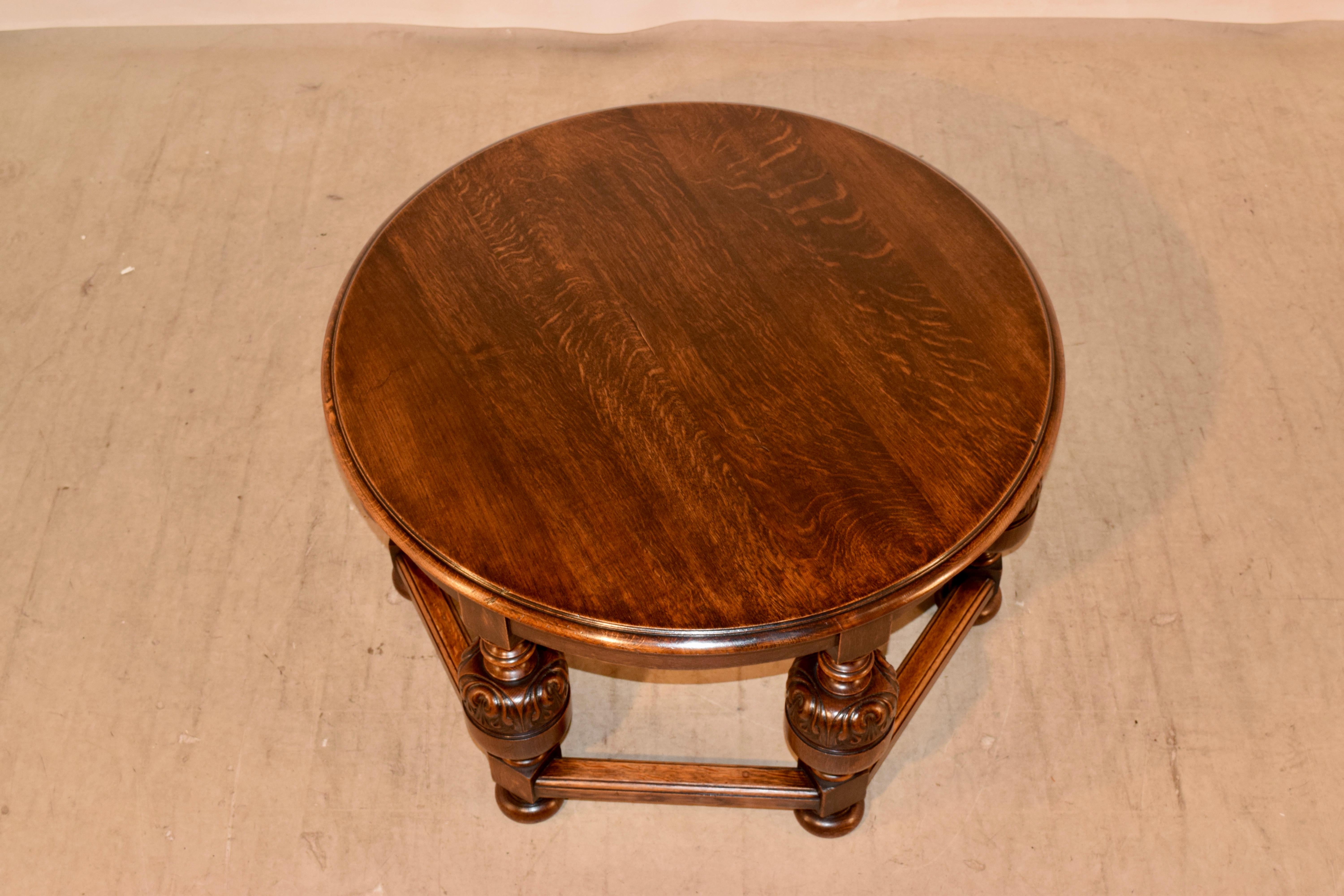 English Oak Cocktail Table, circa 1900 1