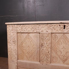 English Bleached Oak Storage Chest