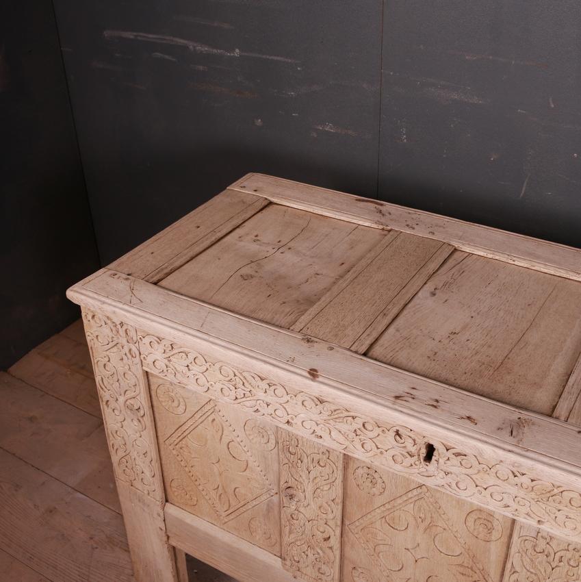 English Bleached Oak Storage Chest 2