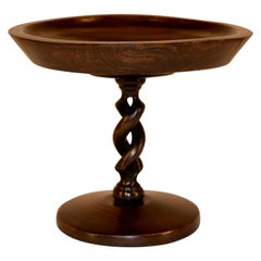 English Oak Compote, circa 1900
