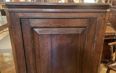 English Oak Corner Cabinet, Circa 1800