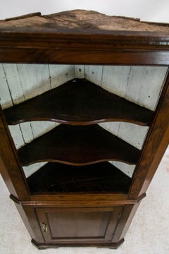 English Oak Corner Cupboard