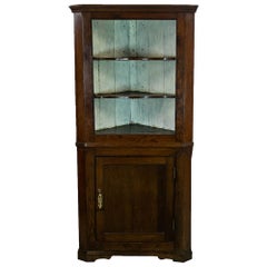 Englisches Eckschrank aus Eiche