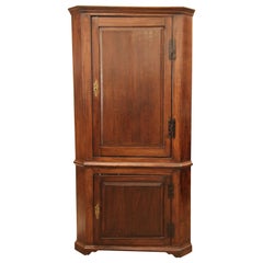 English Oak Corner Cupboard