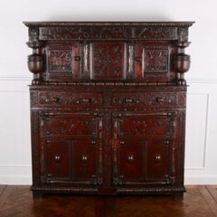 English Oak Court Cupboard