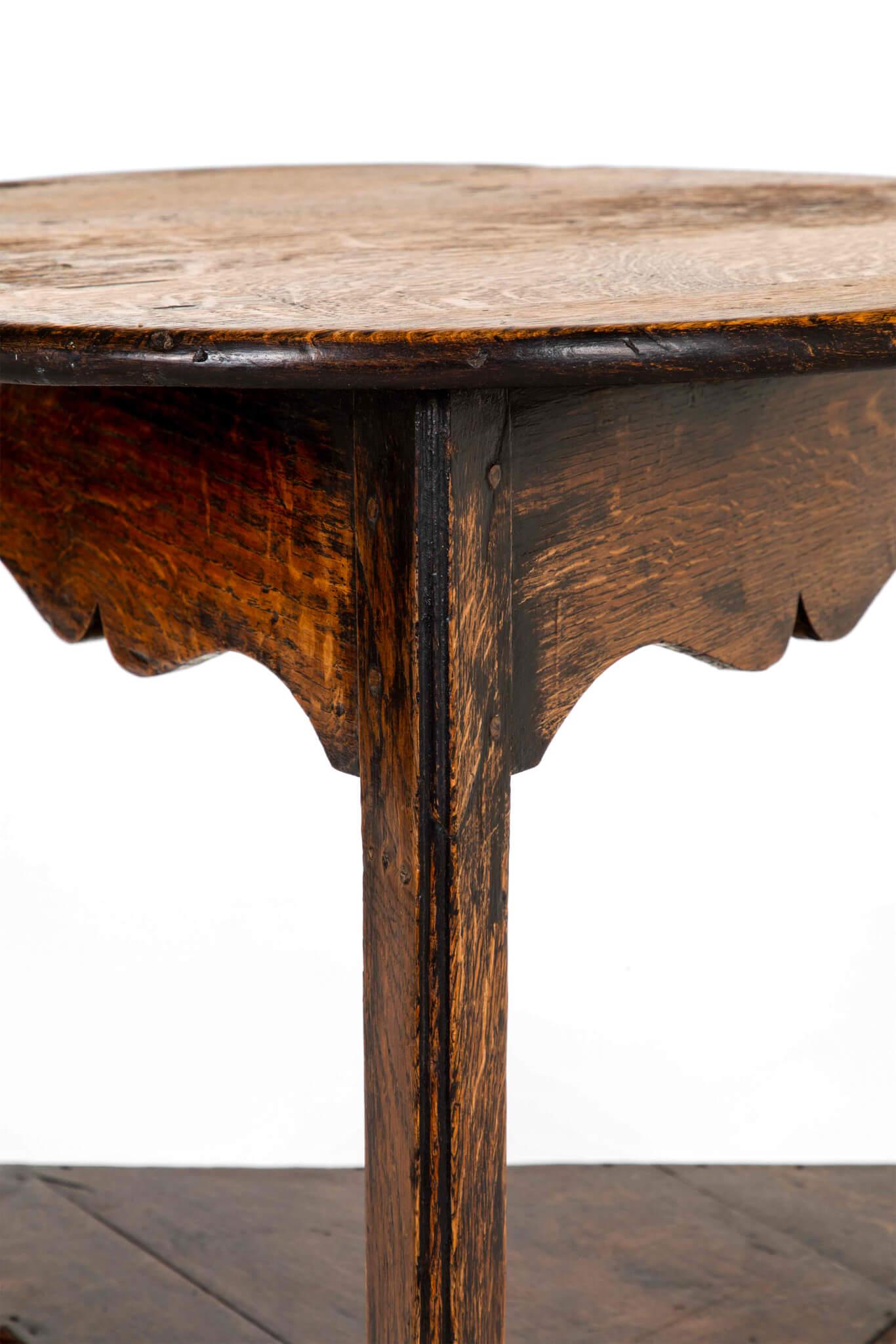 English Oak Cricket Table 6