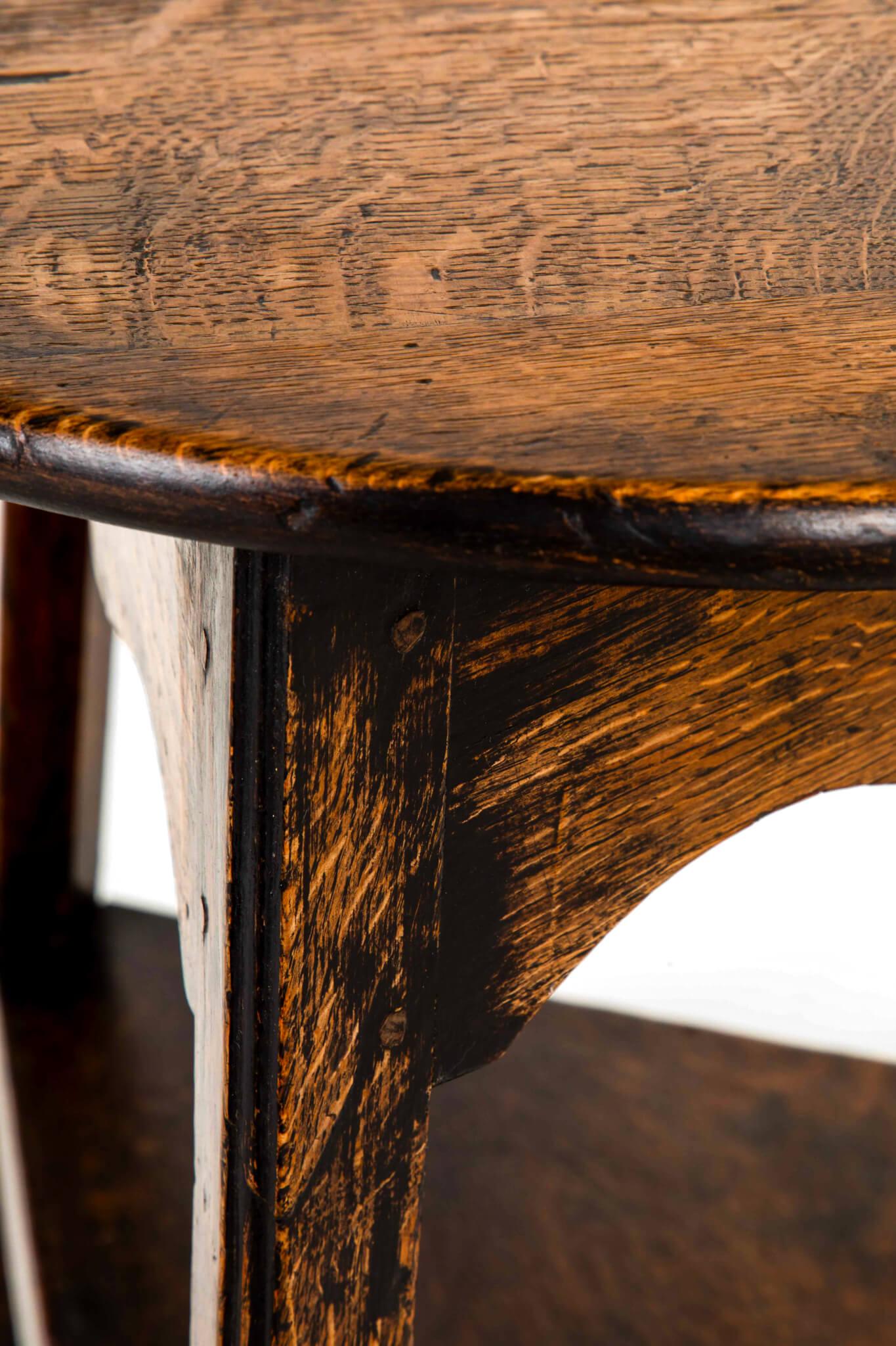 English Oak Cricket Table 7