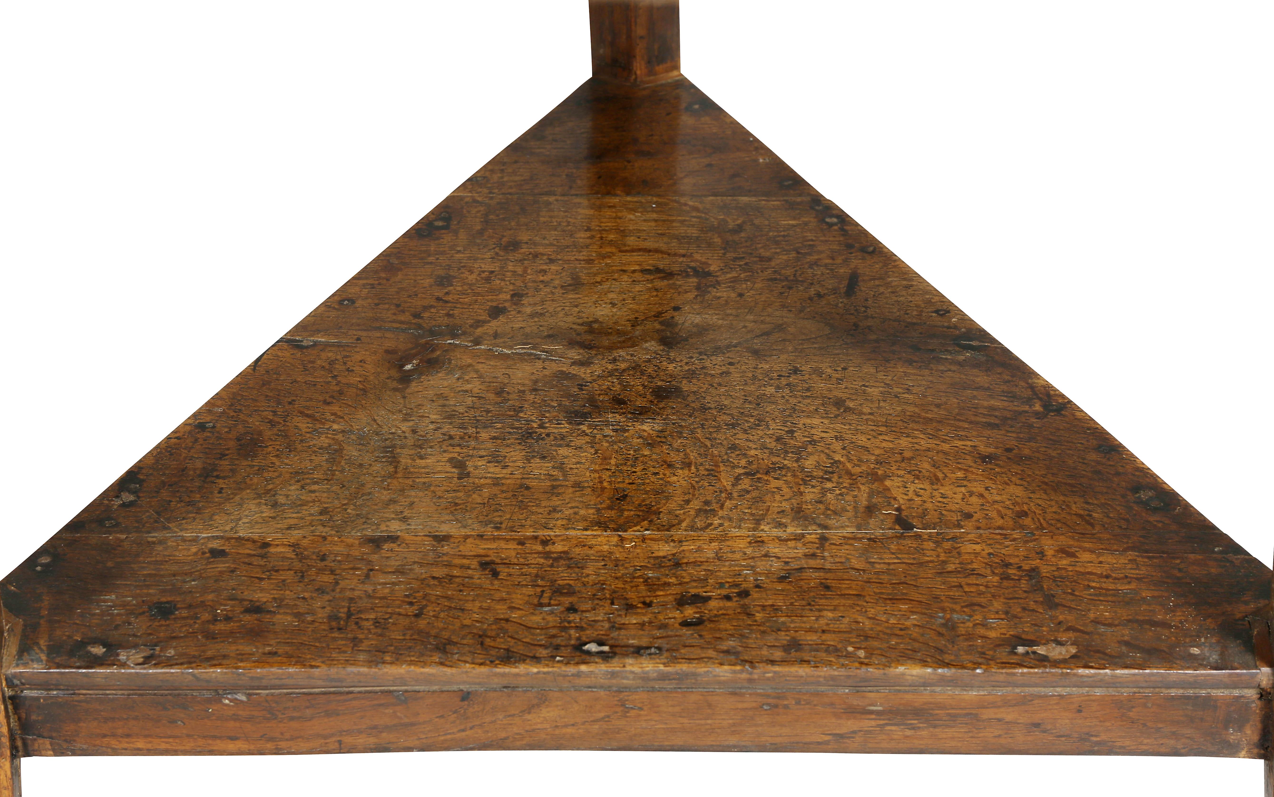 Regency English Oak Cricket Table