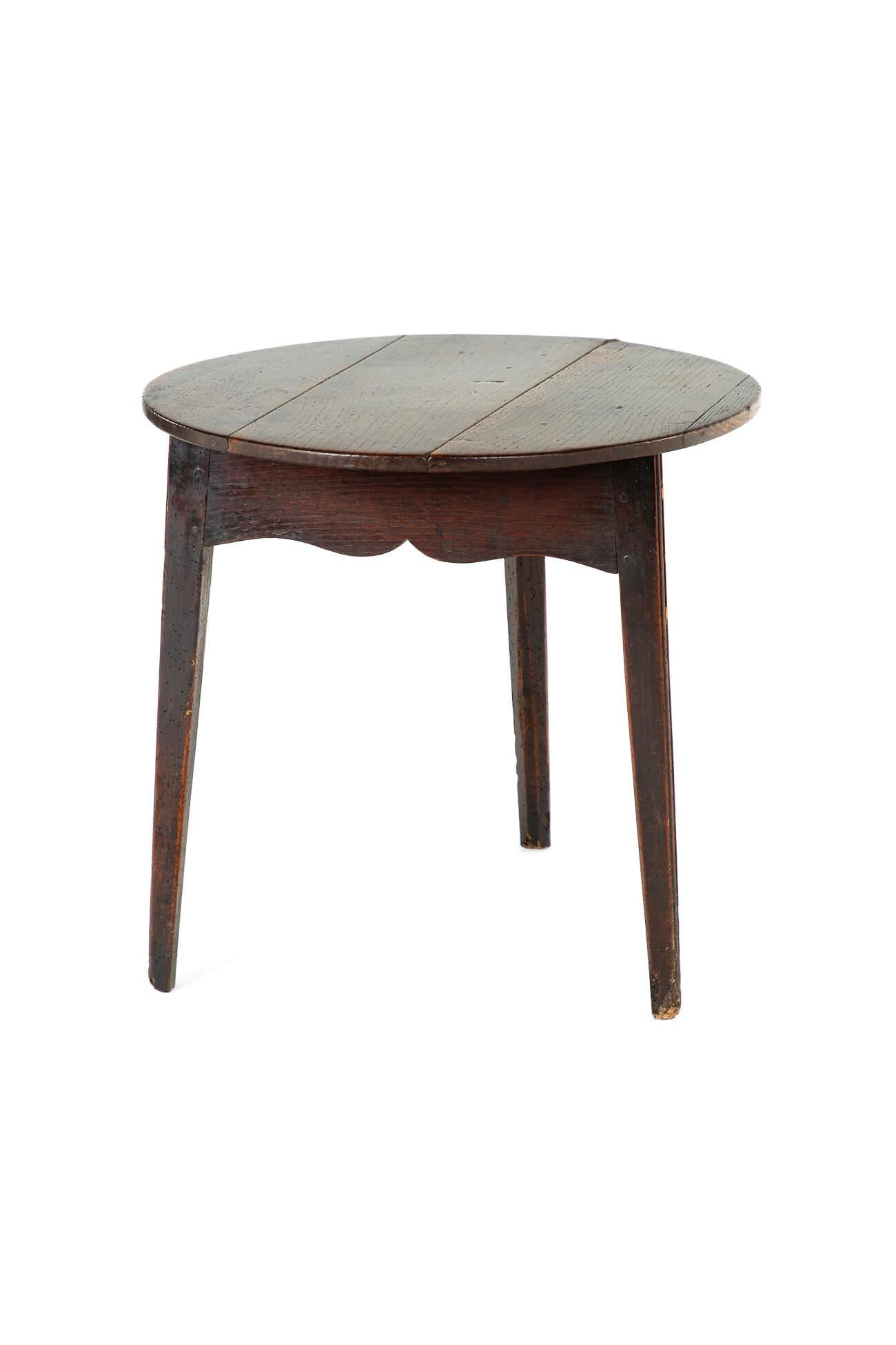 British English Oak Cricket Table