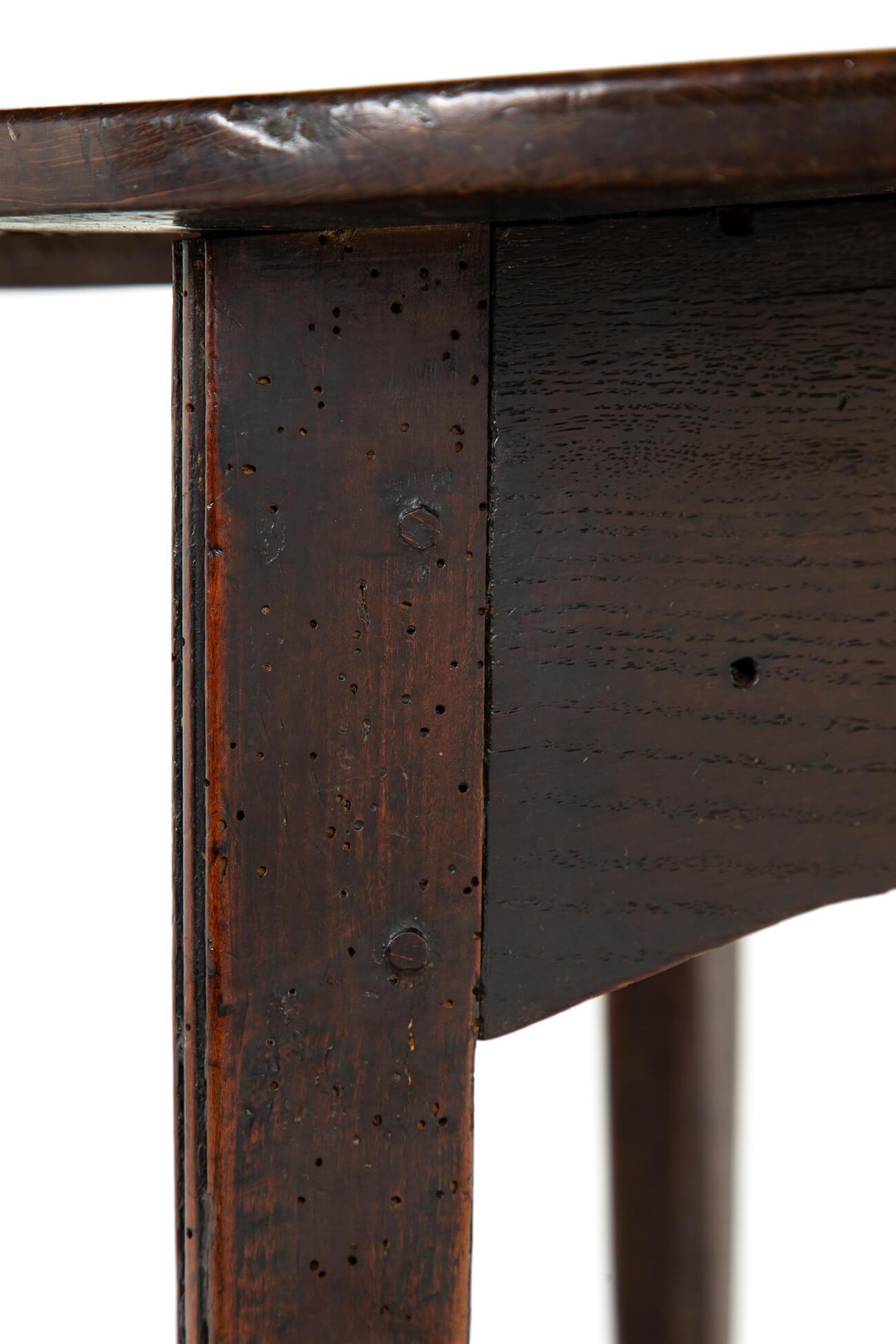 19th Century English Oak Cricket Table