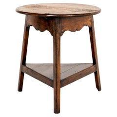 English Oak Cricket Table
