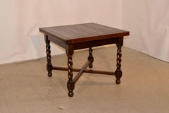 English Oak Draw Leaf Table, circa 1900