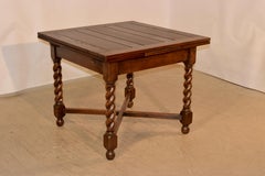 English Oak Draw Leaf Table, c. 1900