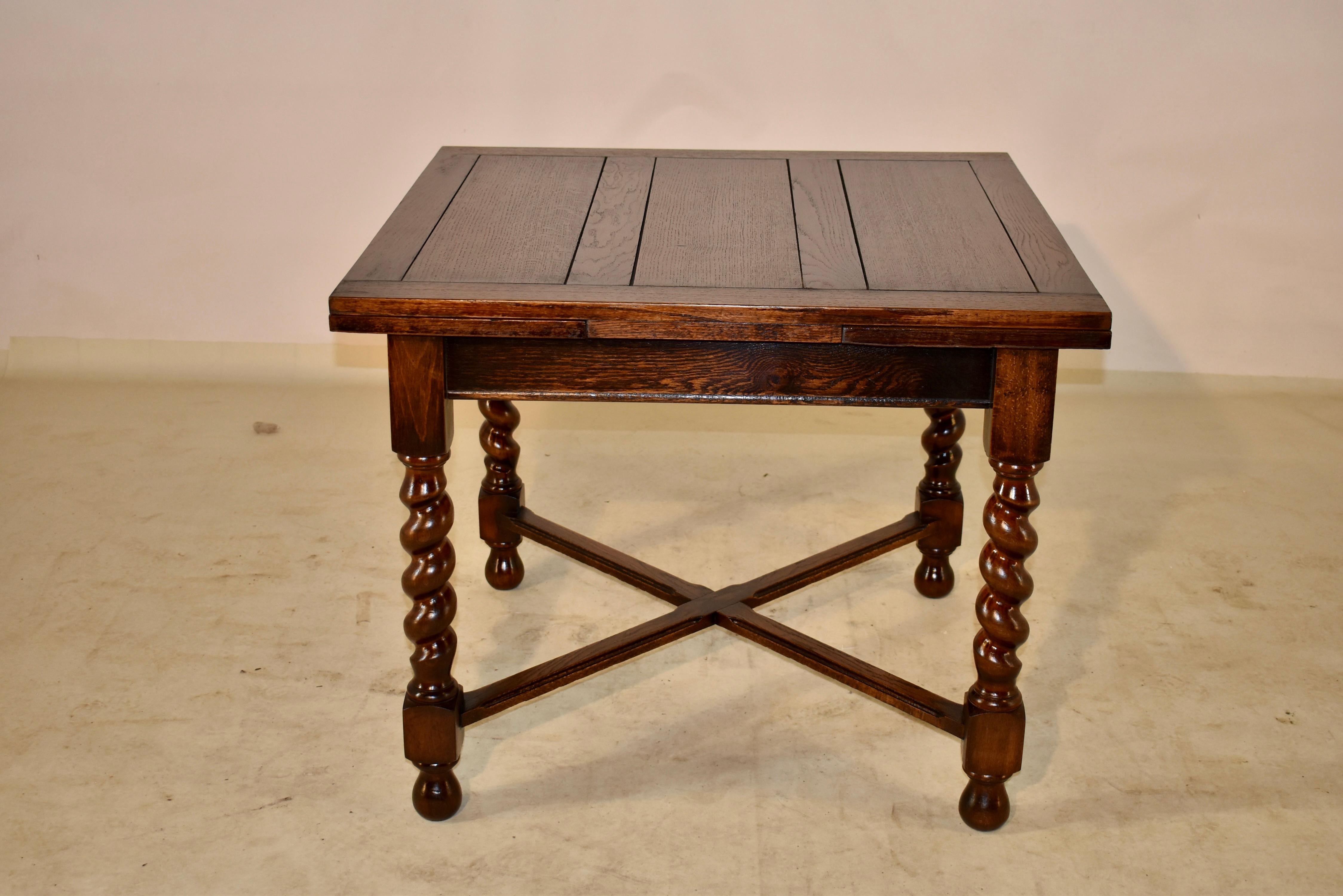 Édouardien Table à abattants en chêne anglais, vers 1900 en vente