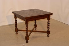 English Oak Draw Leaf Table, Circa 1900