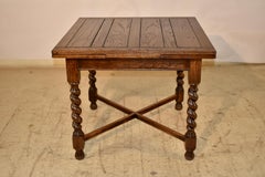 English Oak Draw-Leaf Table, Circa 1900