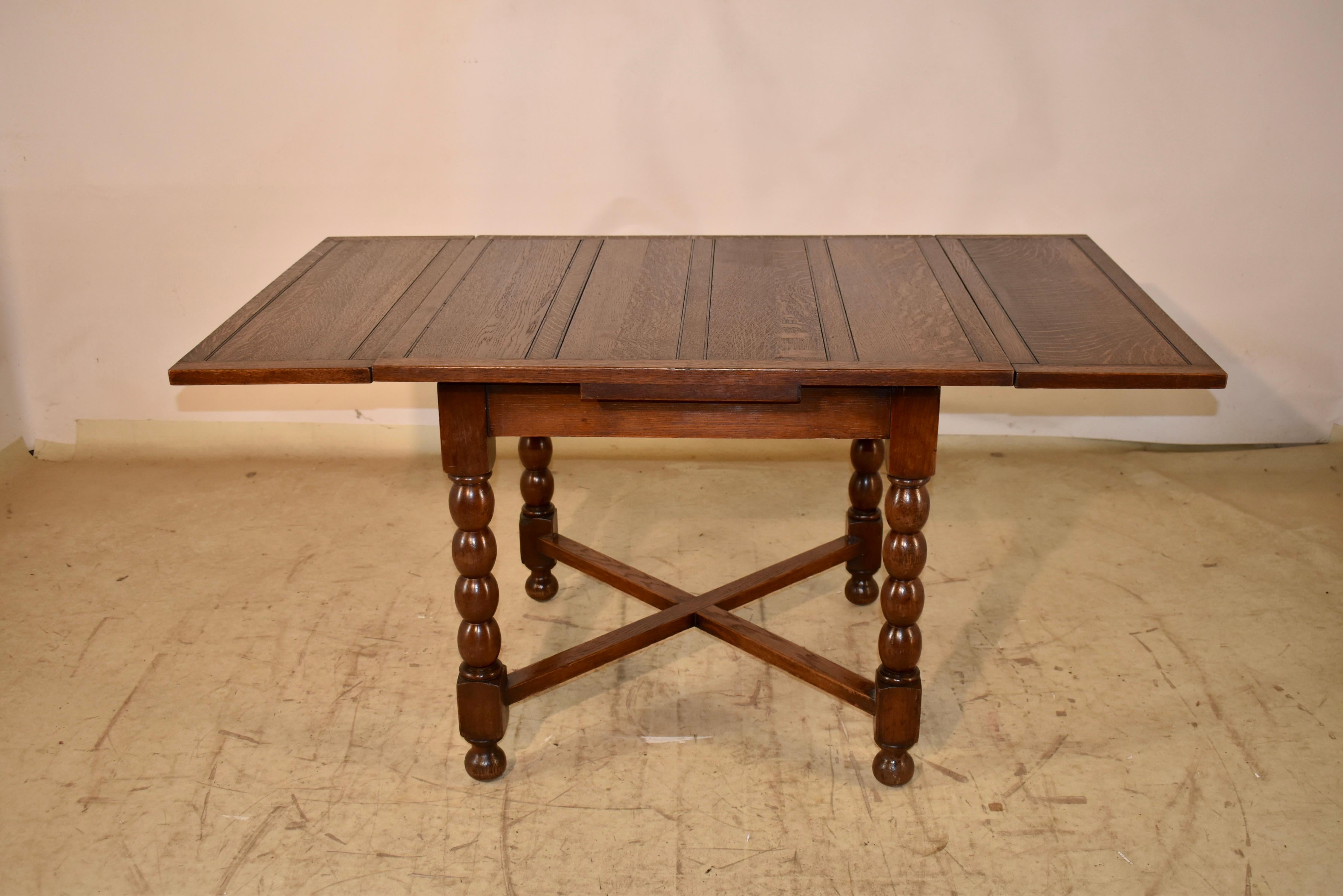 Chêne Table à tiroir en Oak Oak, Circa 1900 en vente