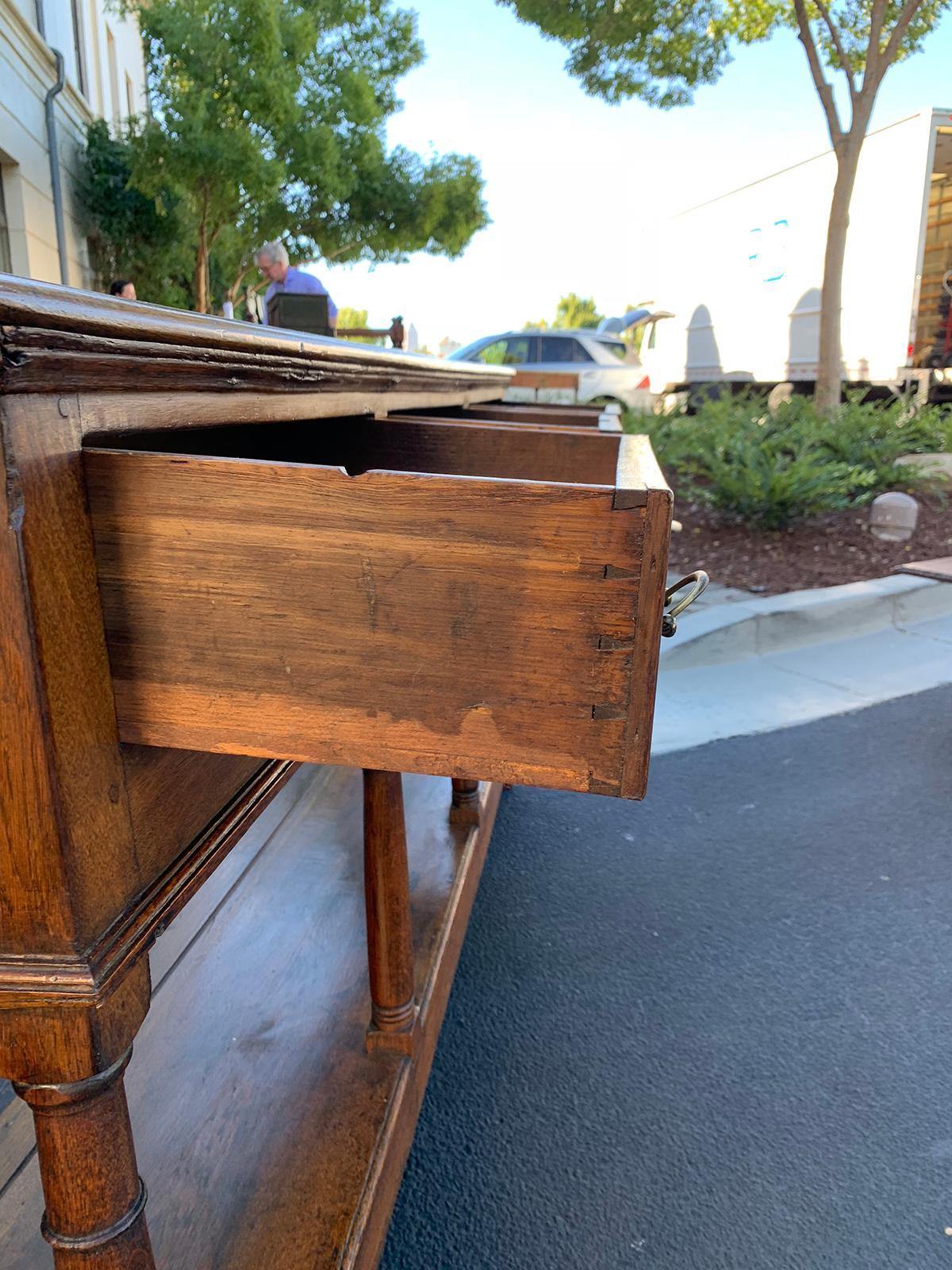 English Oak Dresser Base, All Original, circa 1790s 5