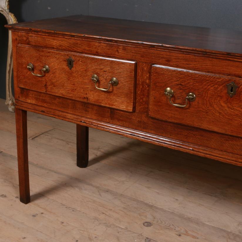 George III English Oak Dresser Base