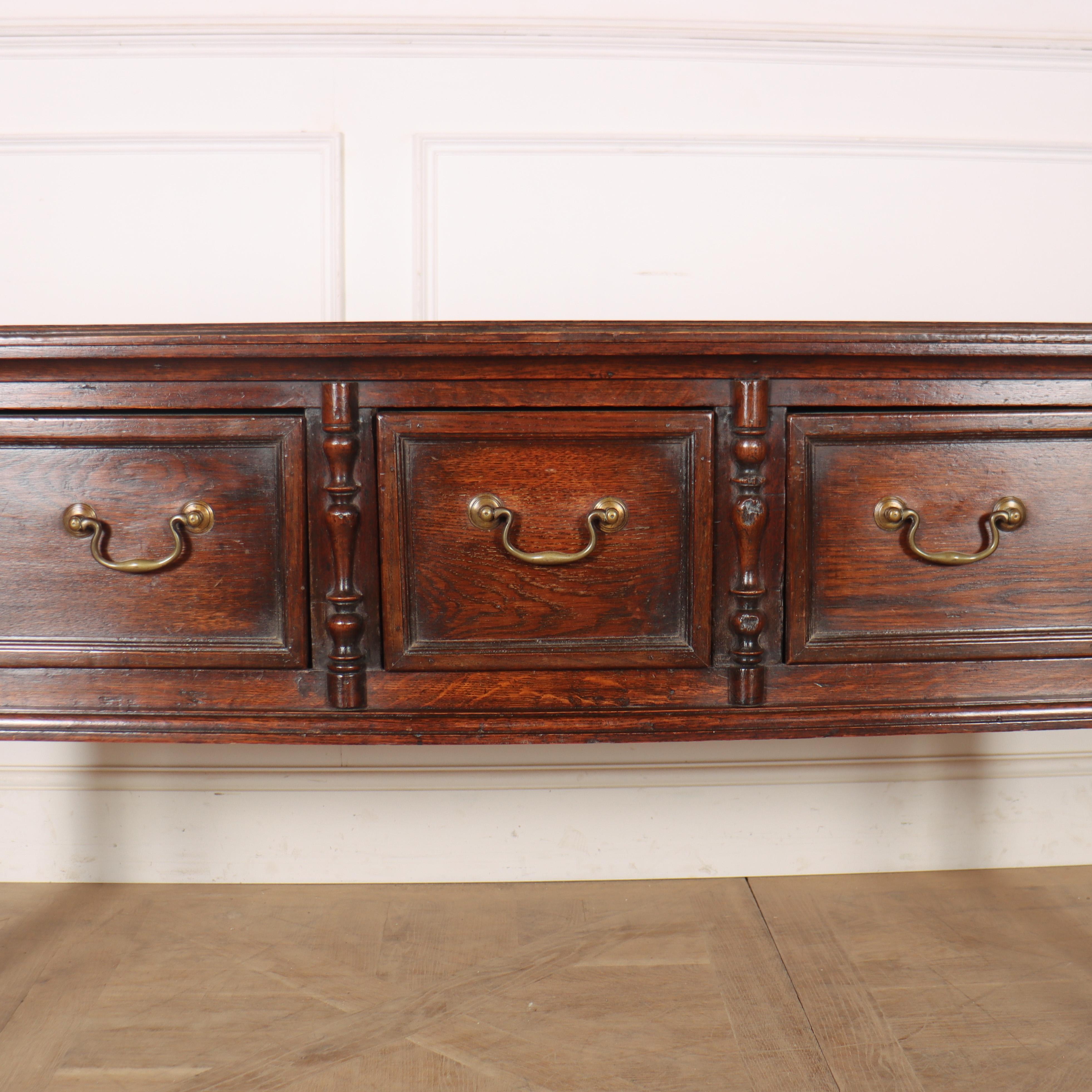 George IV English Oak Dresser Base For Sale