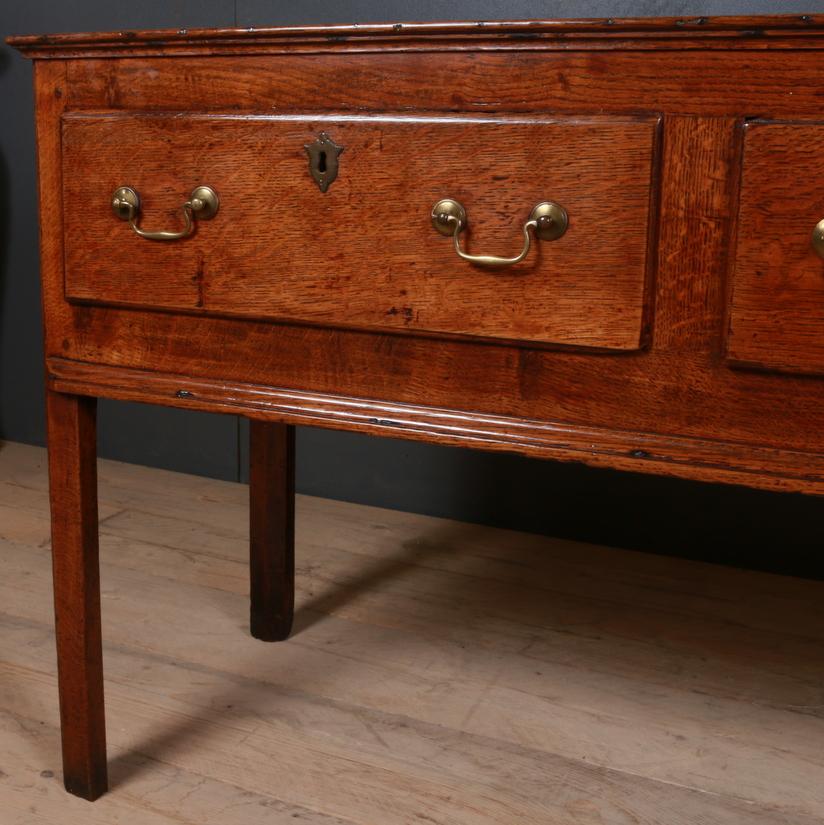 Polished English Oak Dresser Base