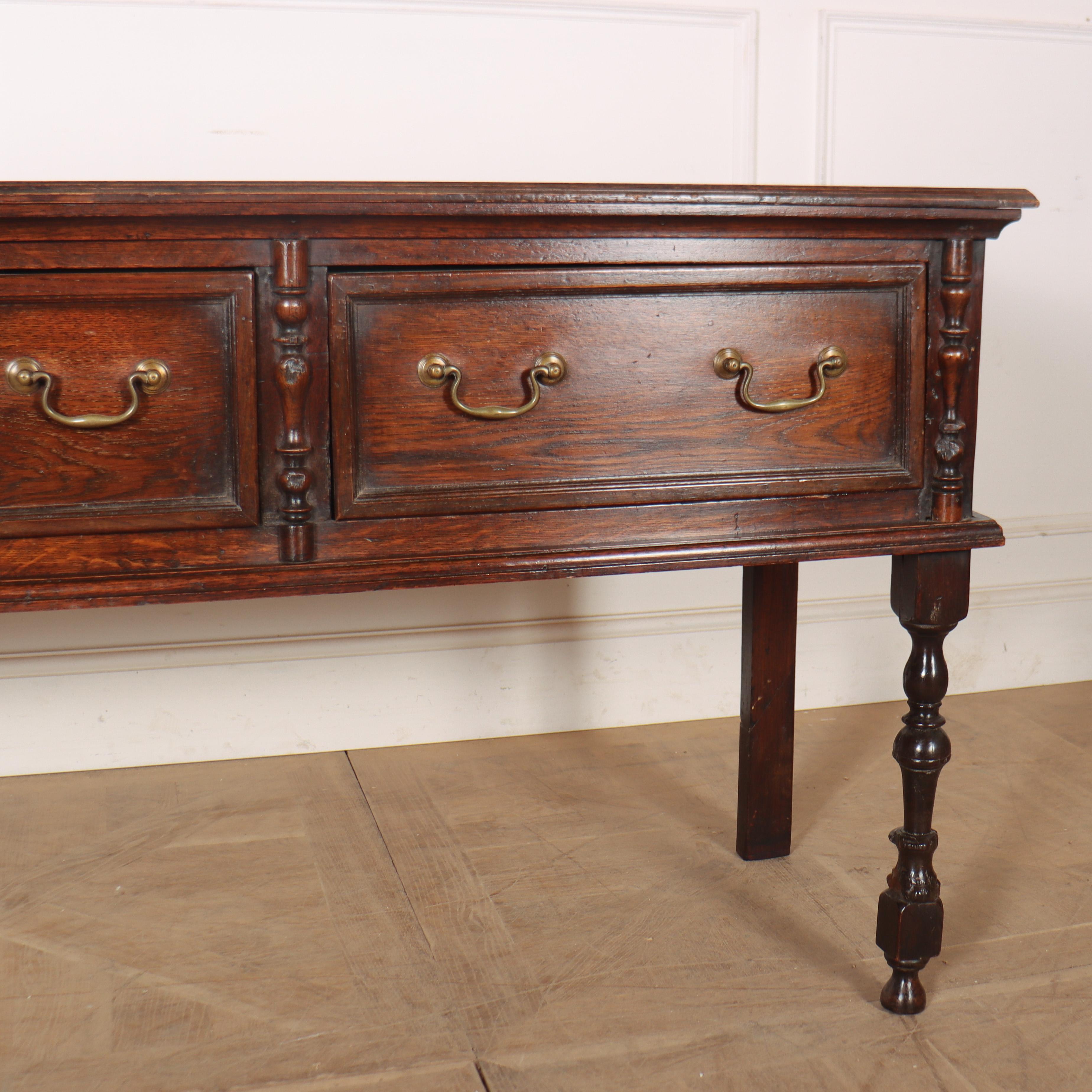 English Oak Dresser Base In Good Condition For Sale In Leamington Spa, Warwickshire