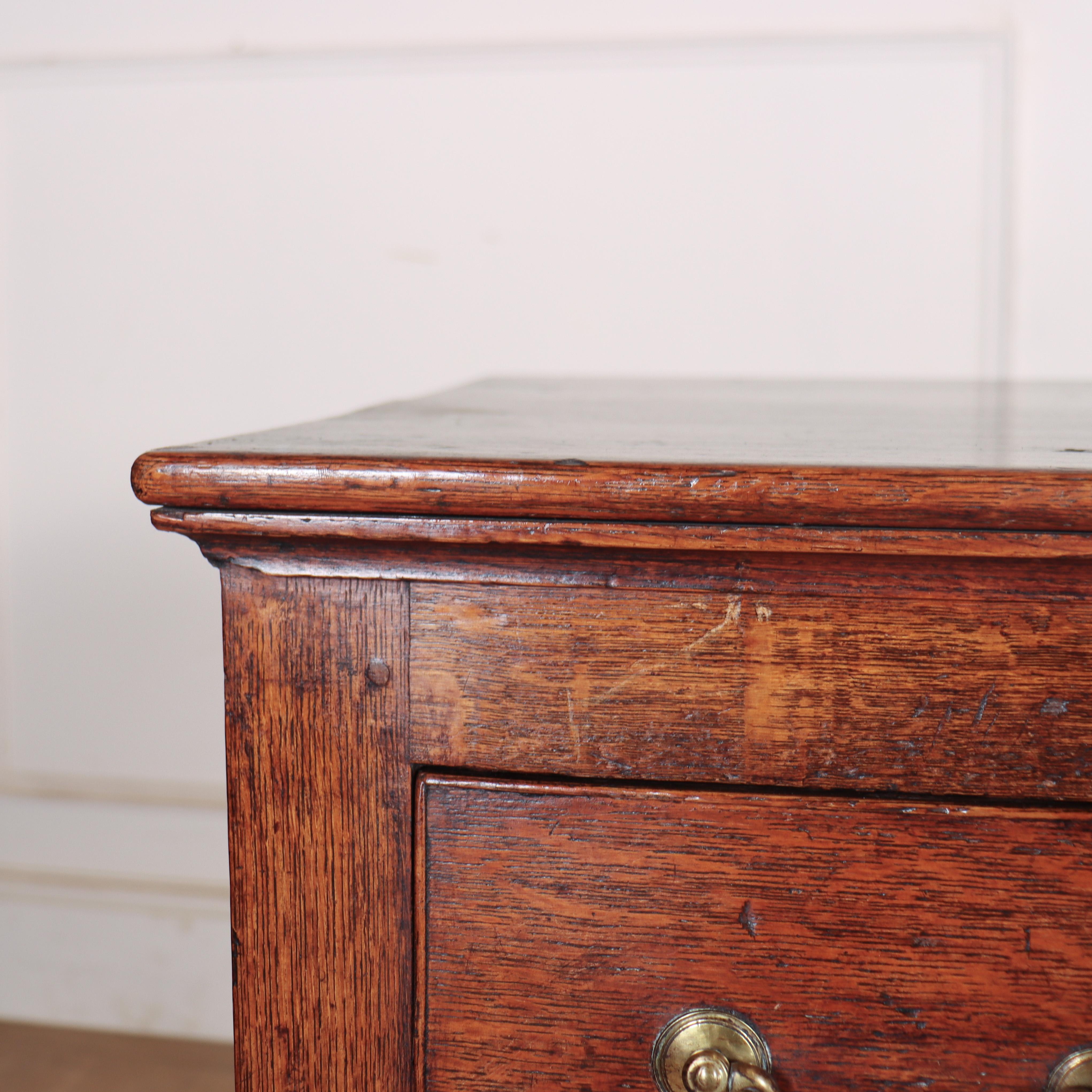 18th Century and Earlier English Oak Dresser Base For Sale