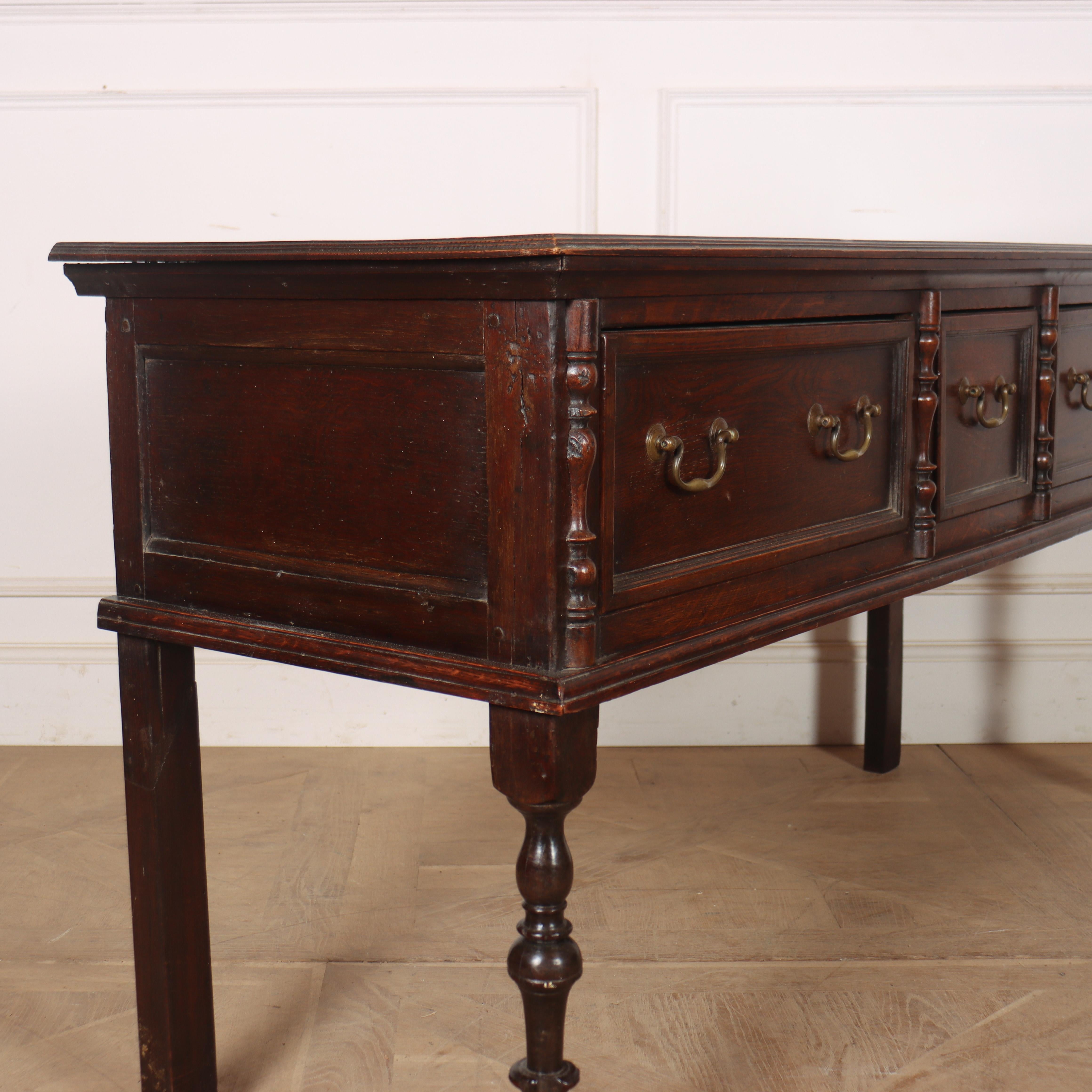 English Oak Dresser Base For Sale 1