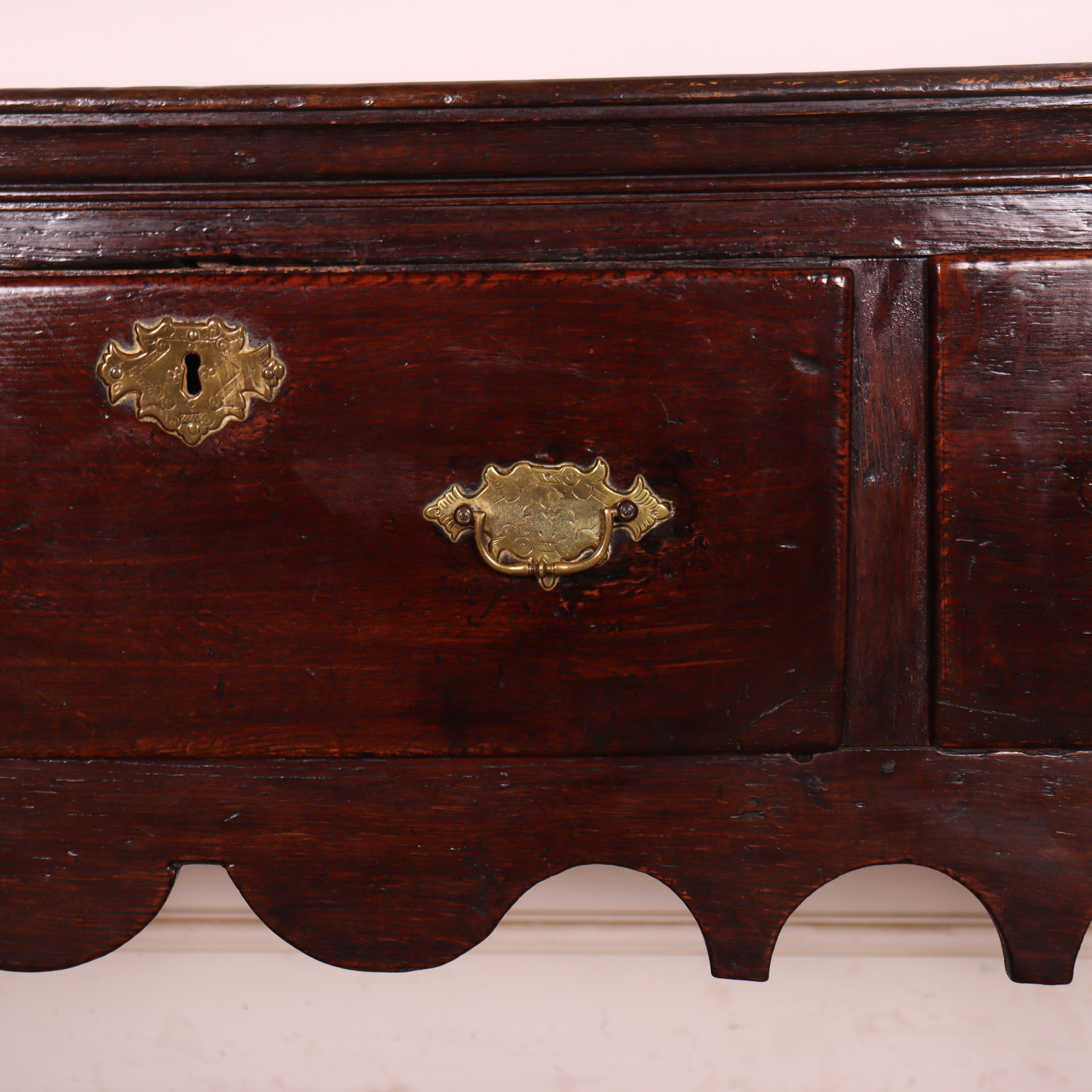 English Oak Dresser Base For Sale 1