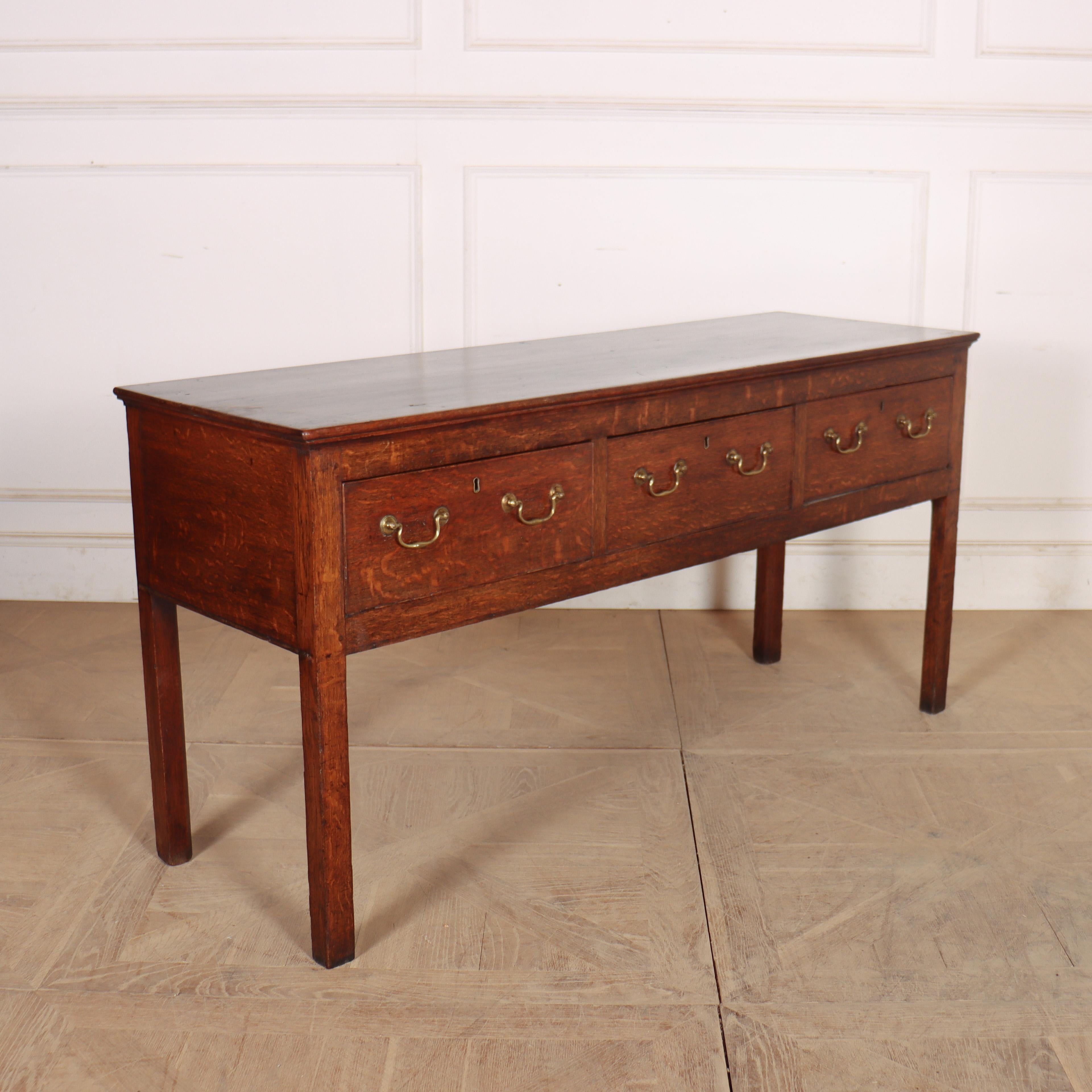 English Oak Dresser Base For Sale 1