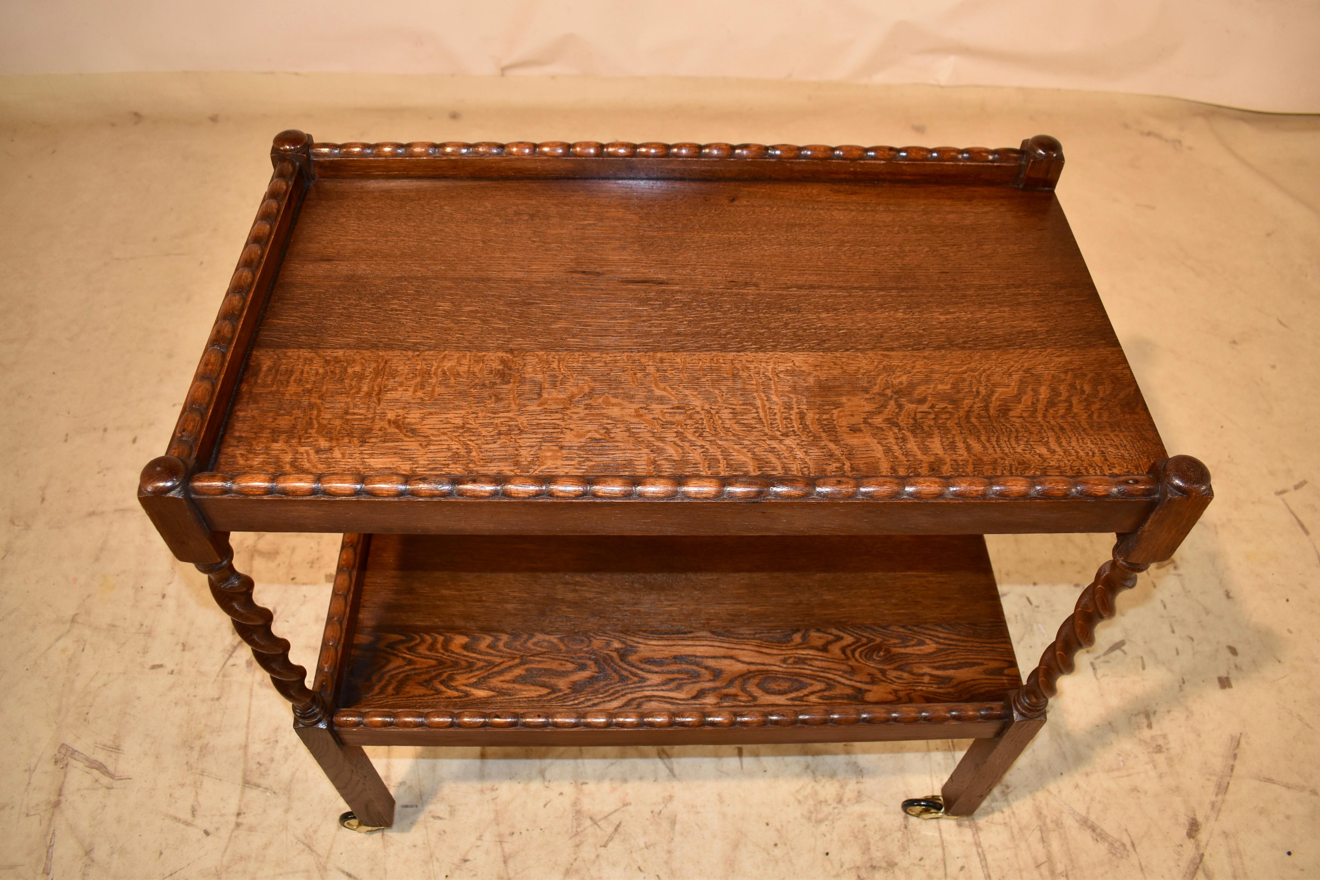 Carrello portabevande inglese in Oak, circa 1900 in vendita 1