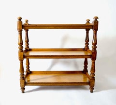 Englische Etagere oder offene Regale aus Eiche, um 1850